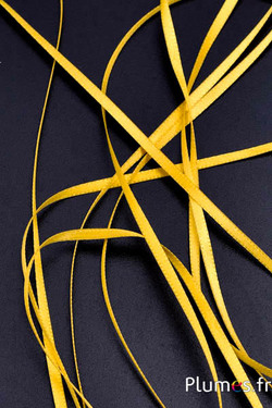 Ruban satin - largeur 3 mm - jaune
